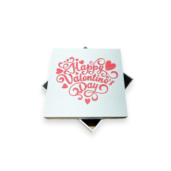 Happy Valentines Day Baskılı Sevgililer Günü Hediye Kutusu 25x25x12cm