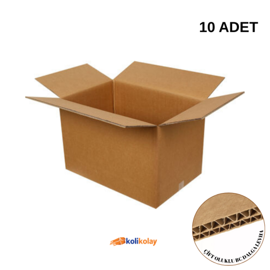 Çift Oluklu Koli 80x50x50cm 10 Adet Çift Oluklu Koli 80x50x50cm 10 Adet