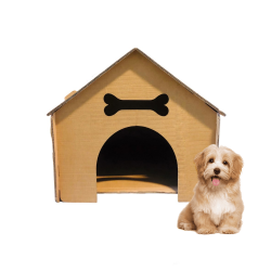 Çatılı Köpek Evi - Geri Dönüştürülebilir Malzeme Köpek Dostu