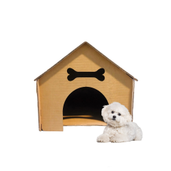 Küçük Çatılı Köpek Evi - Geri Dönüştürülebilir Malzeme Köpek Dostu