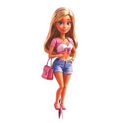 Barbie Girl Maketi 1 Adet